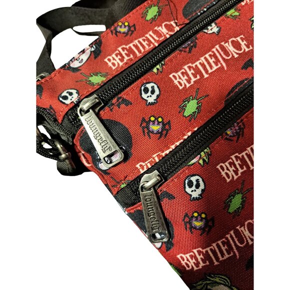 Universal Studios x Loungefly Beetlejuice Lydia Halloween Horror Crossbody - Picture 4 of 11